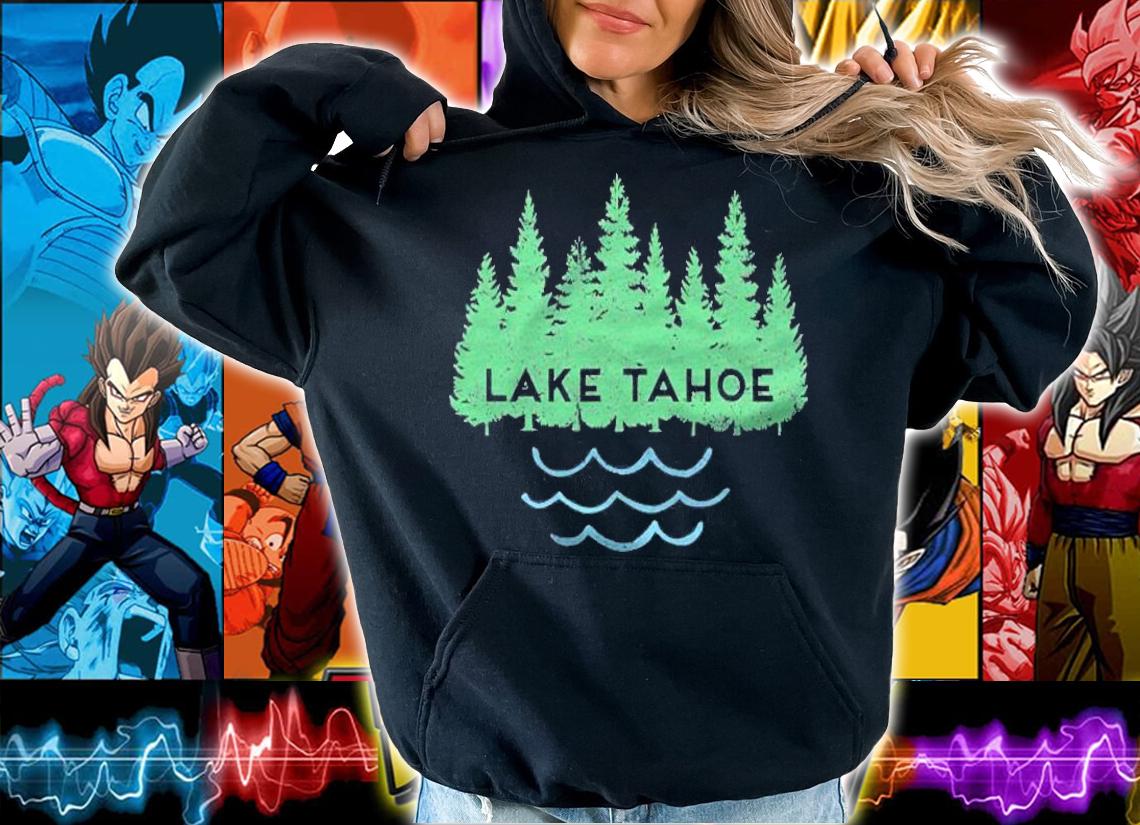 Lake Tahoe California Nevada Tree Silhouette Outdoor Lake Shirt