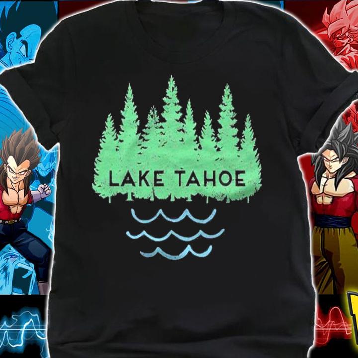 Lake Tahoe California Nevada Tree Silhouette Outdoor Lake Shirt