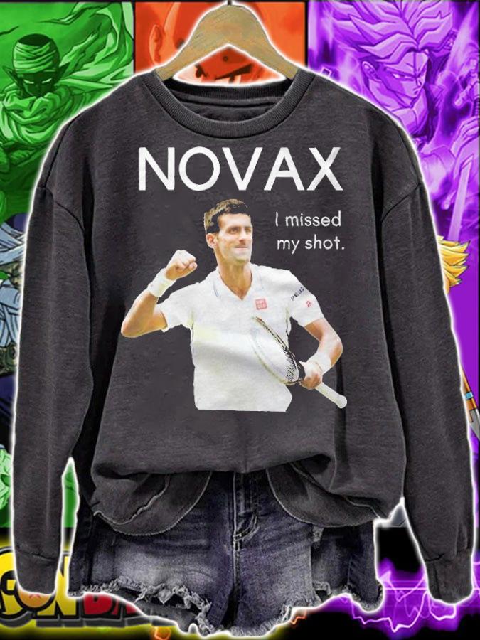Novak Djokovic Novax I missed my shot T-shirt