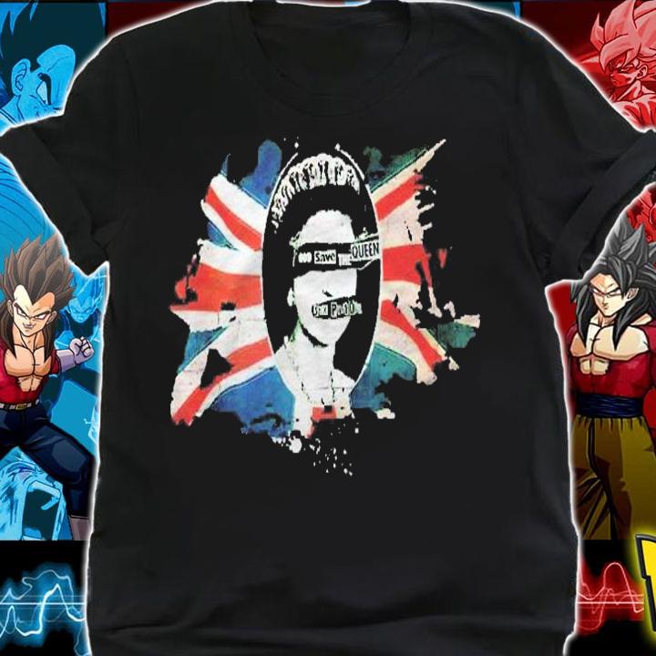 Sex Pistols Official Flag God Save The Queen Shirt shirt