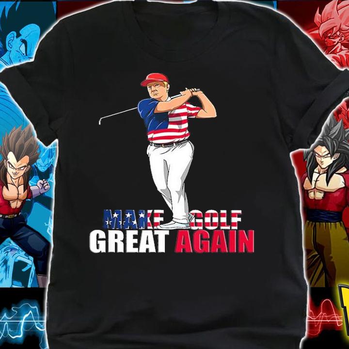 Donald Trump Make Golf Great Again Funny Golf Gift T-Shirt shirt