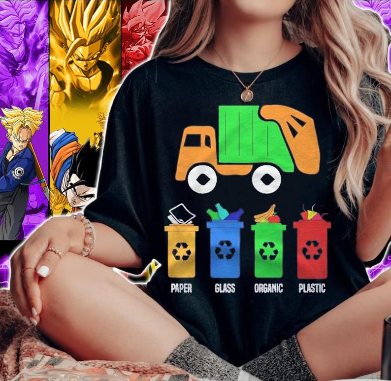 Garbage Day Recycling Truck Kids Boys Toddlers Girls Trash Shirt woman shirt