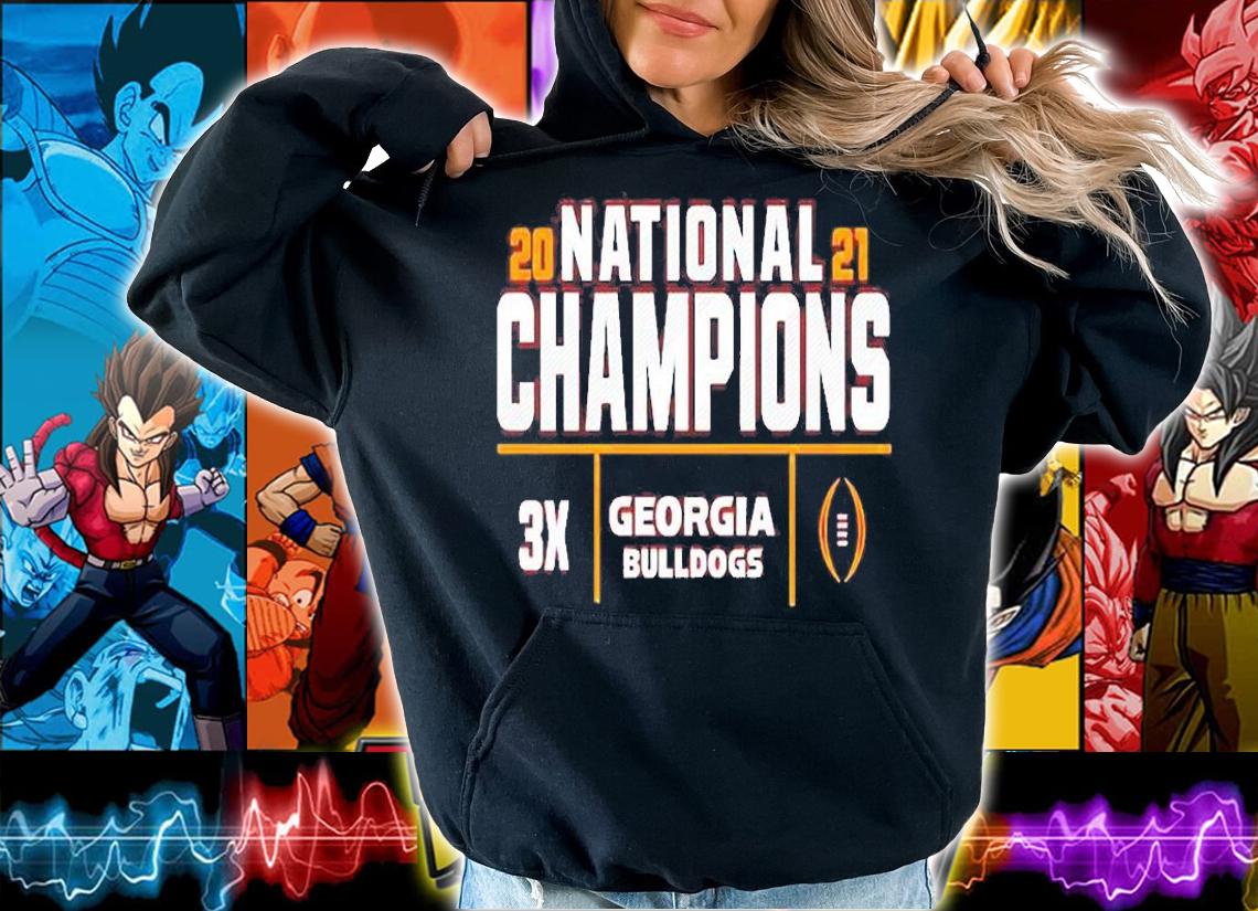 Georgia Bulldogs CFP 2021 National Champions Vintage Tri-Blend T-Shirt hoodie