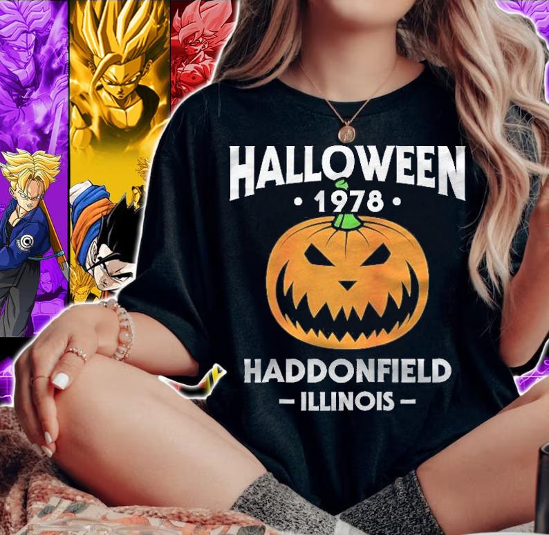 Halloween 1978 Haddonfield Spooky Halloween Gift Raglan Baseball Shirt woman shirt