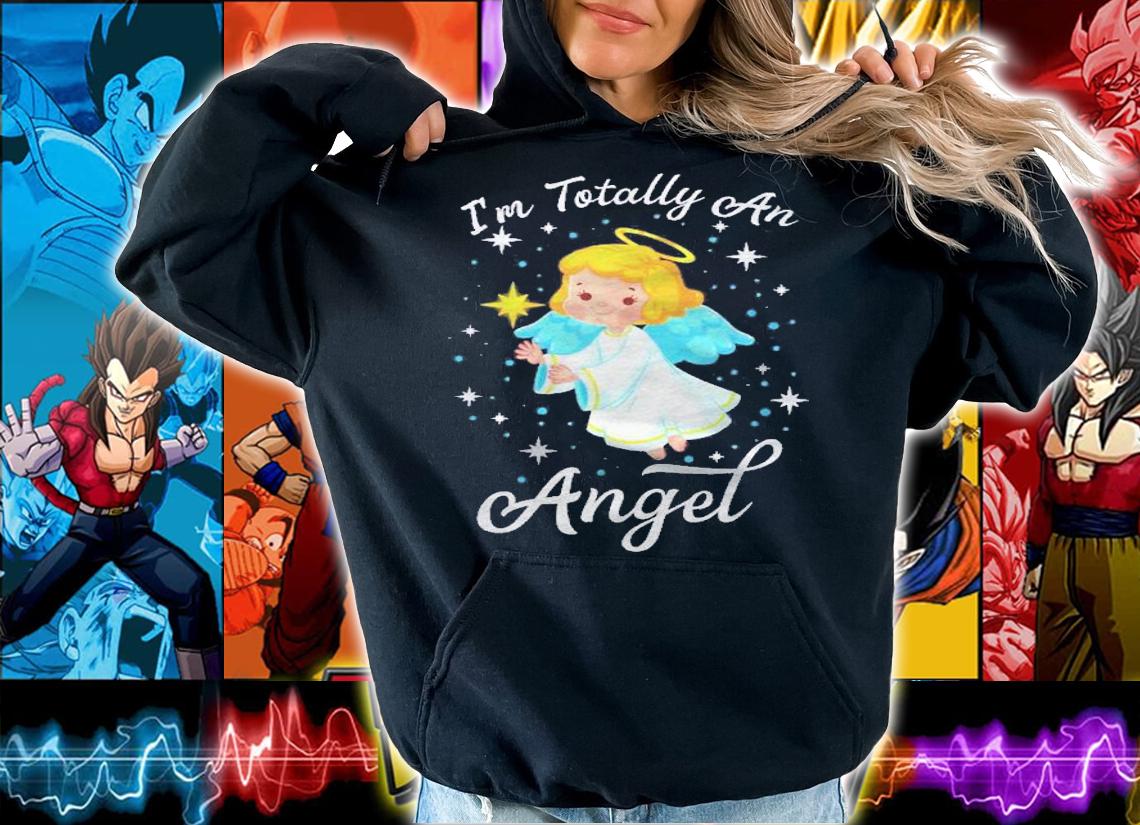 Im Totally An Angel Pun Christmas Joke Humor Pyjama Idea Shirt hoodie