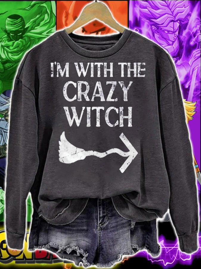 Im With The Witch Halloween Couple Costume For Husband Shirt sweatshirt