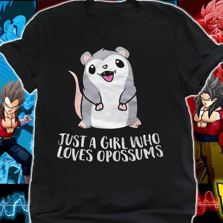 Just A Girl Who Loves Opossums Cute Opossum Girl Pullover Shirt shirt