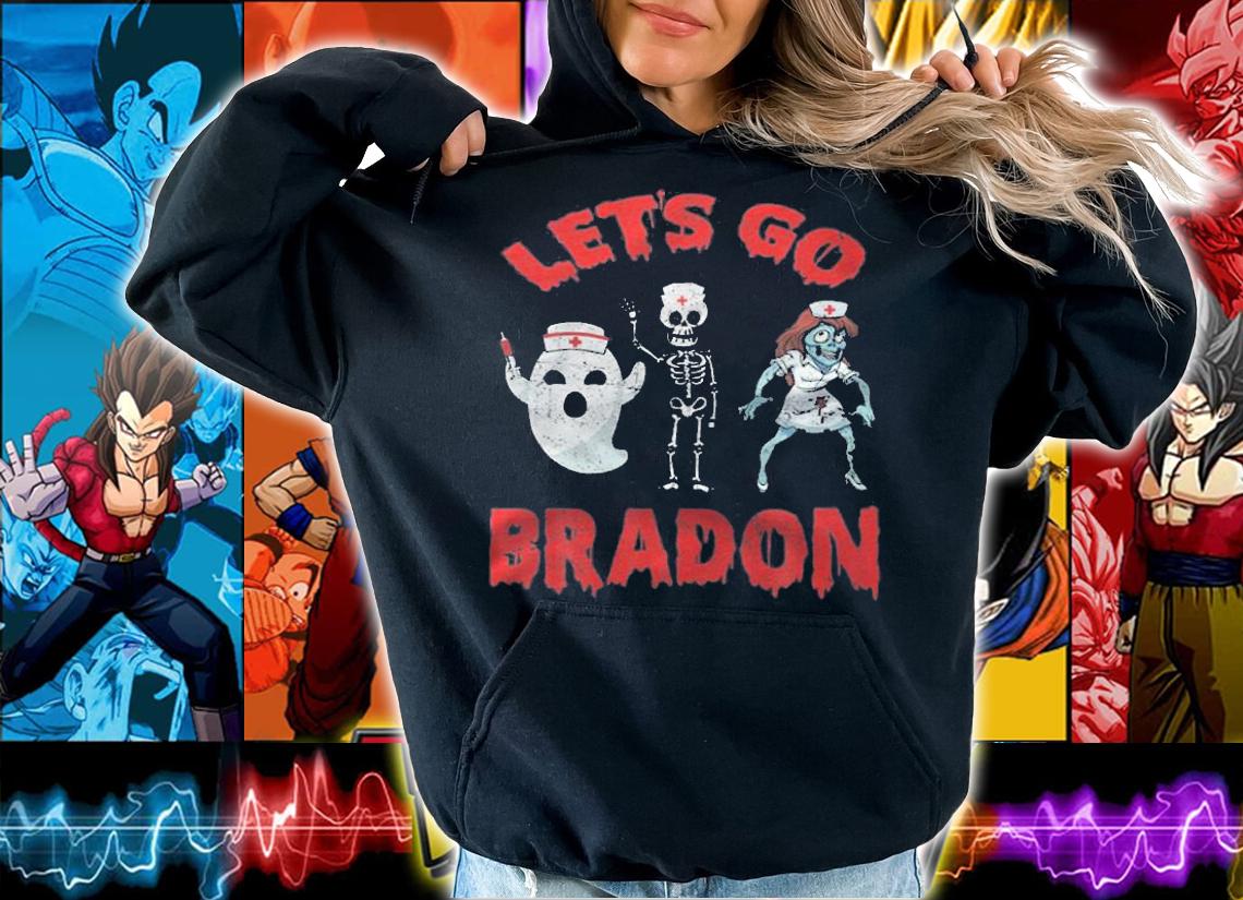 Let's Go Brandon Nurse Boo Halloween Funny T-Shirt hoodie