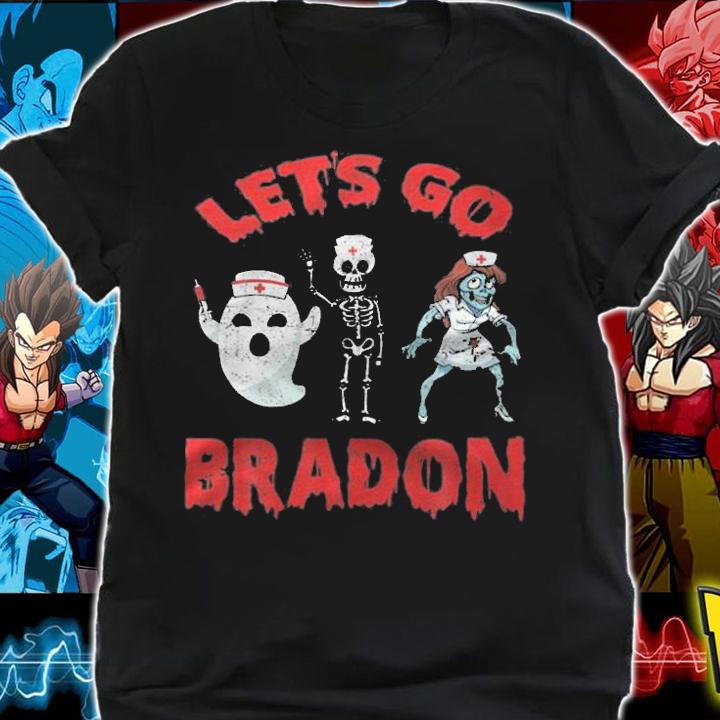 Let's Go Brandon Nurse Boo Halloween Funny T-Shirt shirt