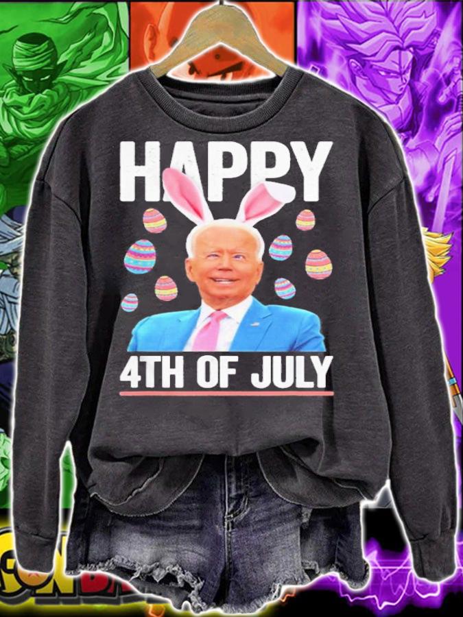 St Patrick's Day Happy 4th Of July Confused Funny Joe Biden Shirt sweatshirt