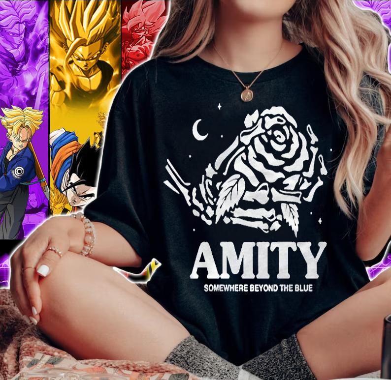 The Amity Affliction Amity somewhere beyond the blue rose T-shirt woman shirt
