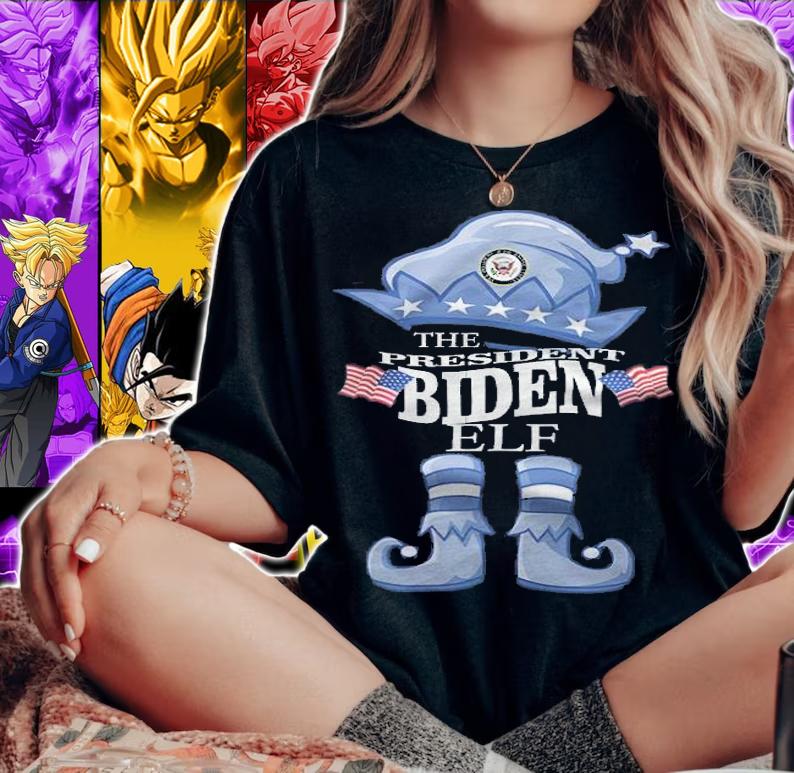 The President Biden Elf Matching Group Family T-Shirt woman shirt