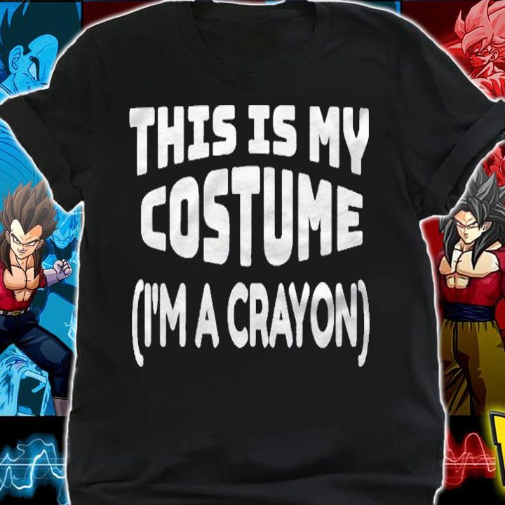 This Is My Costume Crayon Funny Teacher Halloween Costume Shirt
