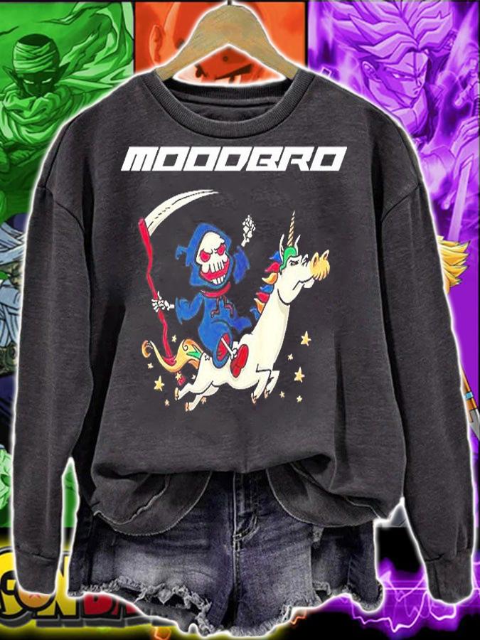 Unicorn White Death Funny Moodbro shirt sweatshirt