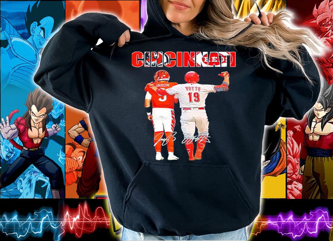 Cincinnati Bengals Joe Burrow Vs Joey Votto Signatures Shirt hoodie