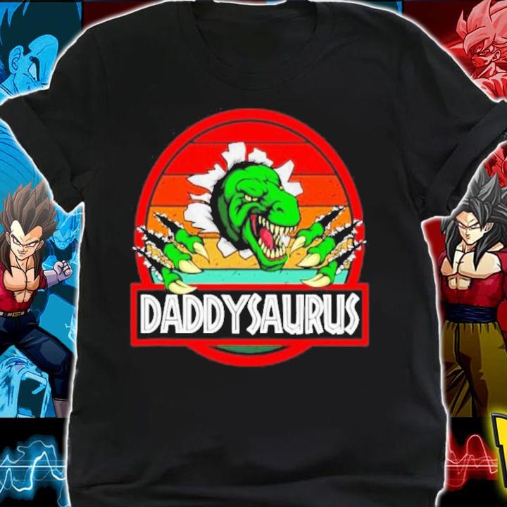 Daddysaurus Dinosaur Father's Day Gift For Dad T-Rex Vintage Shirt shirt