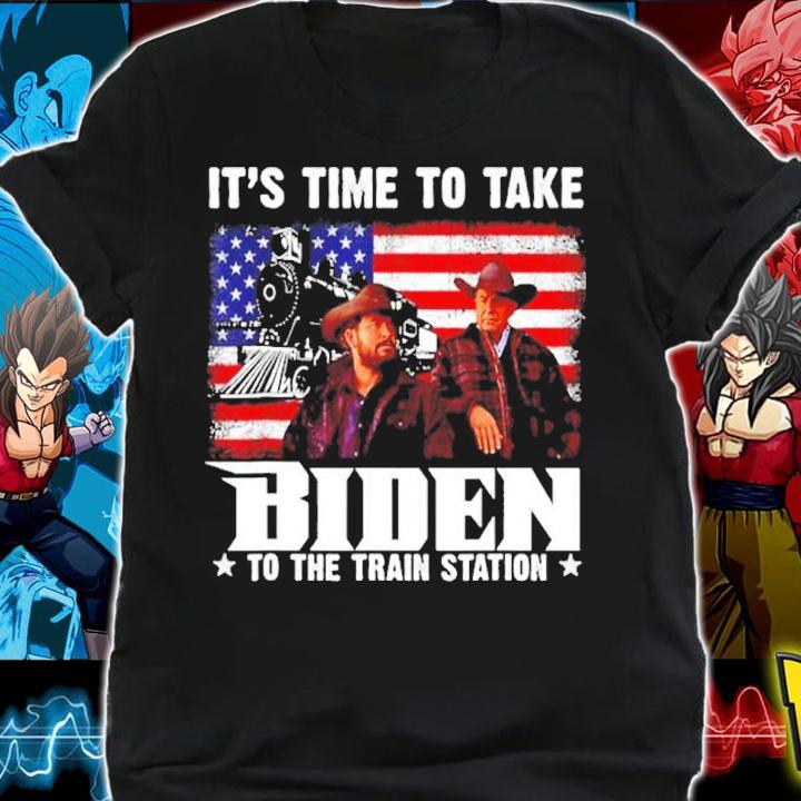 It's Time To Take Biden To The Train Station American Flag Shirt shirt