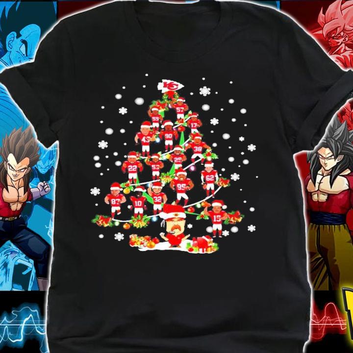 Kansas City Chiefs Football Team Christmas Tree Shirt shirt