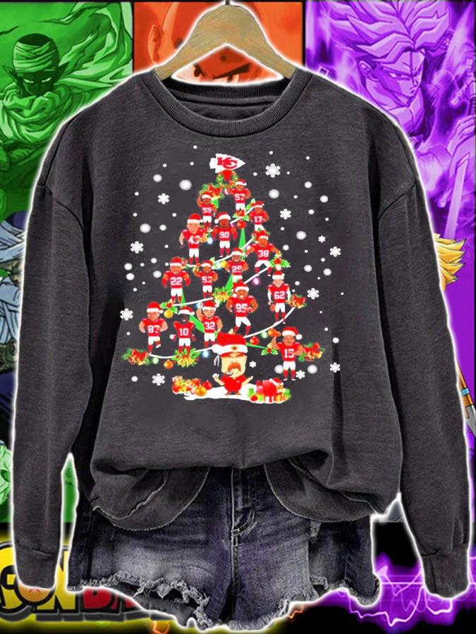 Kansas City Chiefs Football Team Christmas Tree Shirt sweatshirt