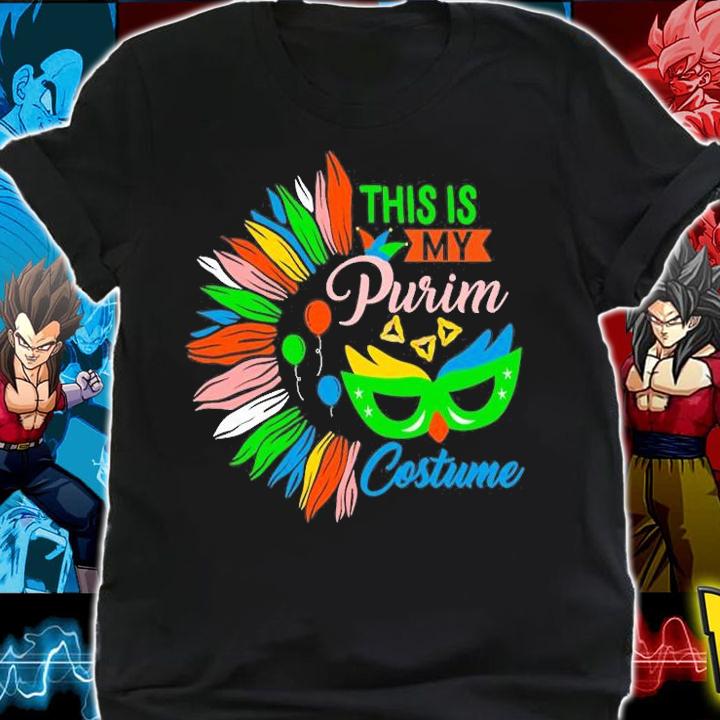 This Is My Purim Costume, Adult Mardi Gras Tee T-Shirt shirt