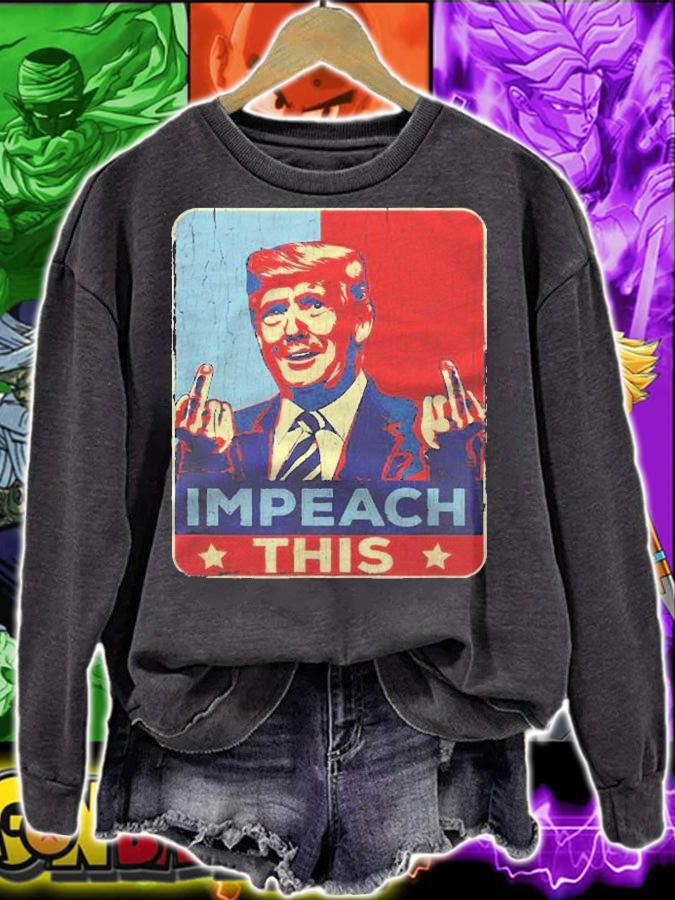 Vintage Funny Trump Impeach This Pro Trump Shirt