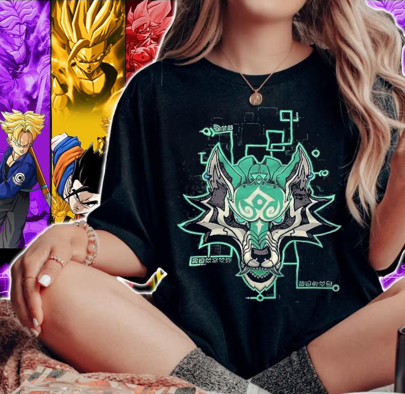 CyberWolf Hero Black Shirt