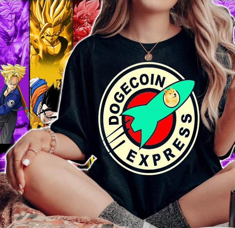 Dogecoin Express Planet Express Mashup T-Shirt