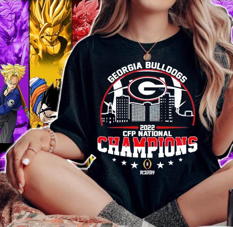 Georgia Bulldogs 2022 CFP National Champions NCAA Football Shirt
