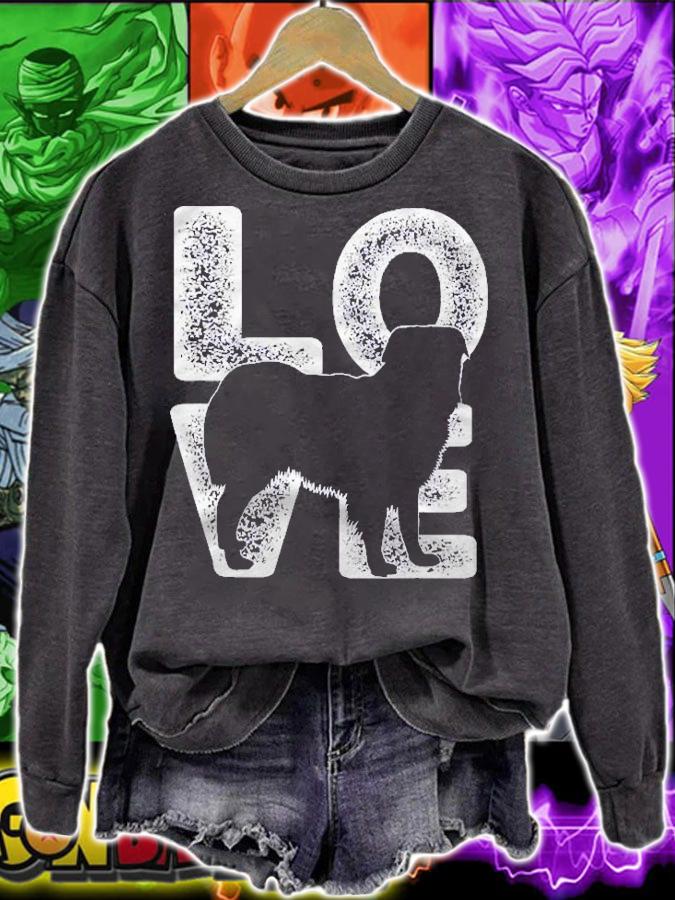I Love My Miniature American Shepherd Dog Lover Theme Design Shirt sweatshirt