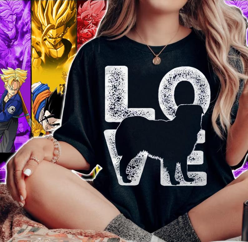 I Love My Miniature American Shepherd Dog Lover Theme Design Shirt woman shirt