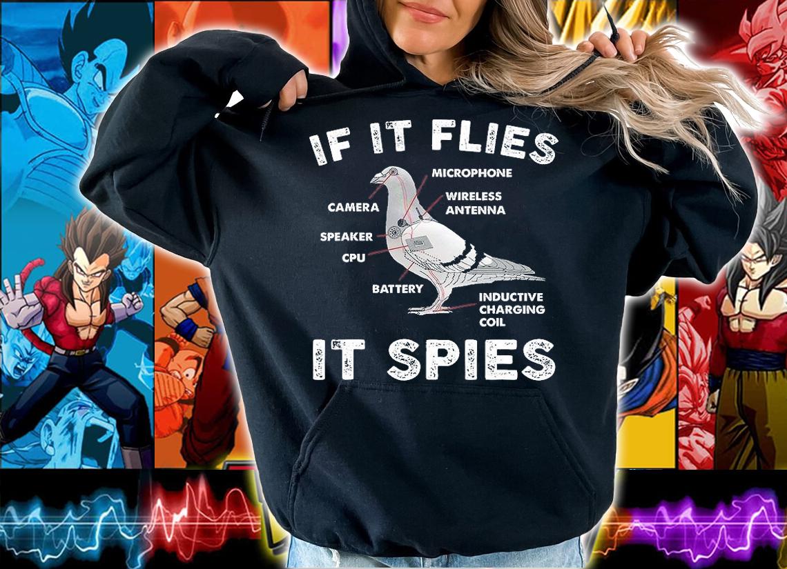 If It Flies It Spies Pigeon Anatomy Bird Aren't Real T-Shirt hoodie