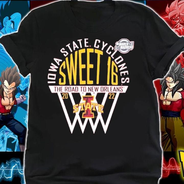 Iowa State Cyclones Sweet 16 The Road To New Orleans 2022 T-Shirt