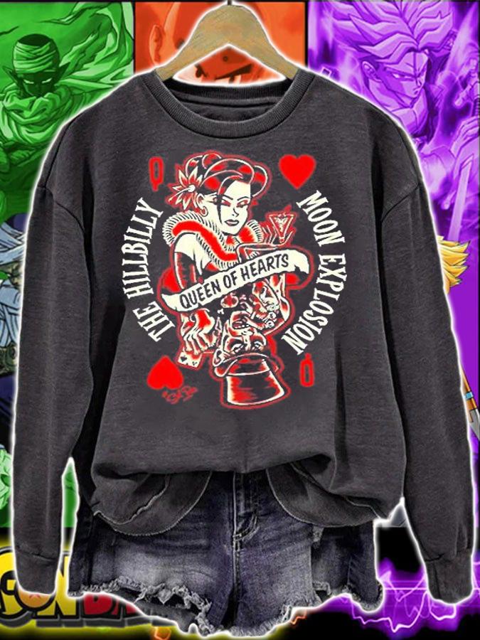 The Hillbilly Moon Explosion Queen Of Hearts Shirt