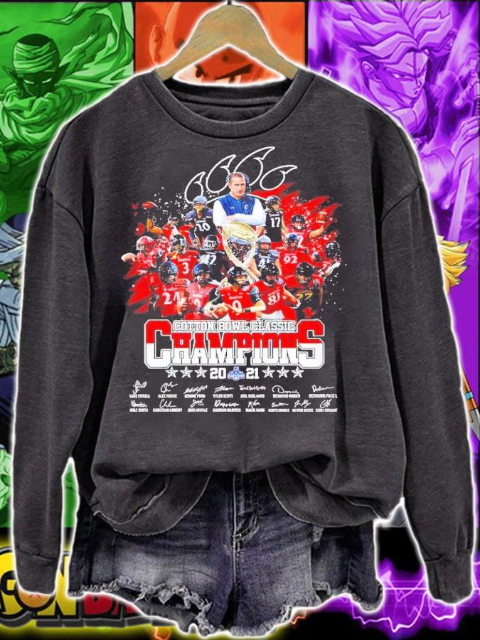 Cincinnati Bearcats Cotton Bowl Classic Champions 2021 Signatures Shirt