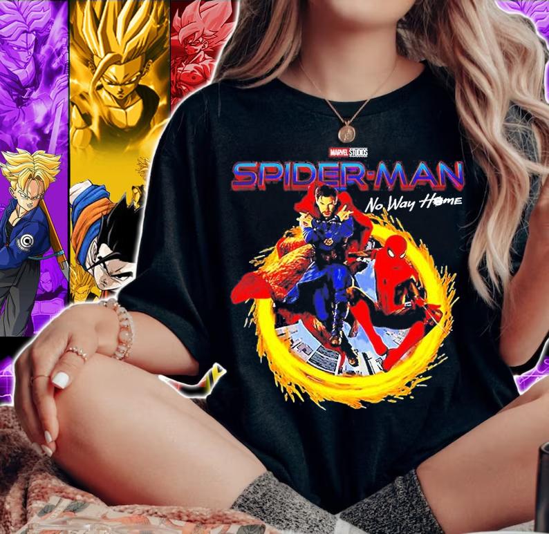 Doctordoctor Strange And Spiderman Marvel Studio Spider-man No Way Home Shirt woman shirt