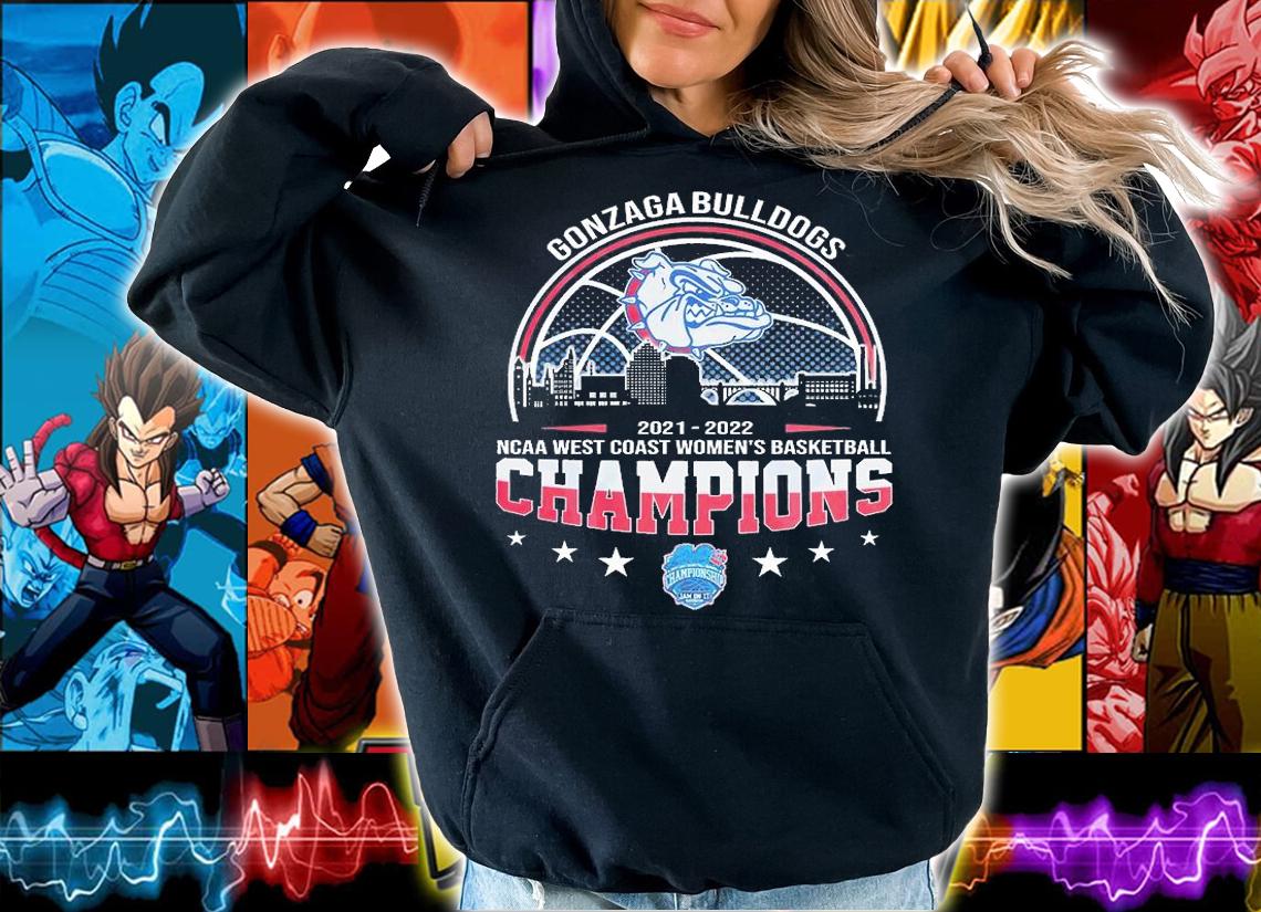 Gonzaga Bulldogs 2022 NCAA West Coast Women's Basketball Champions T-Shirt hoodie