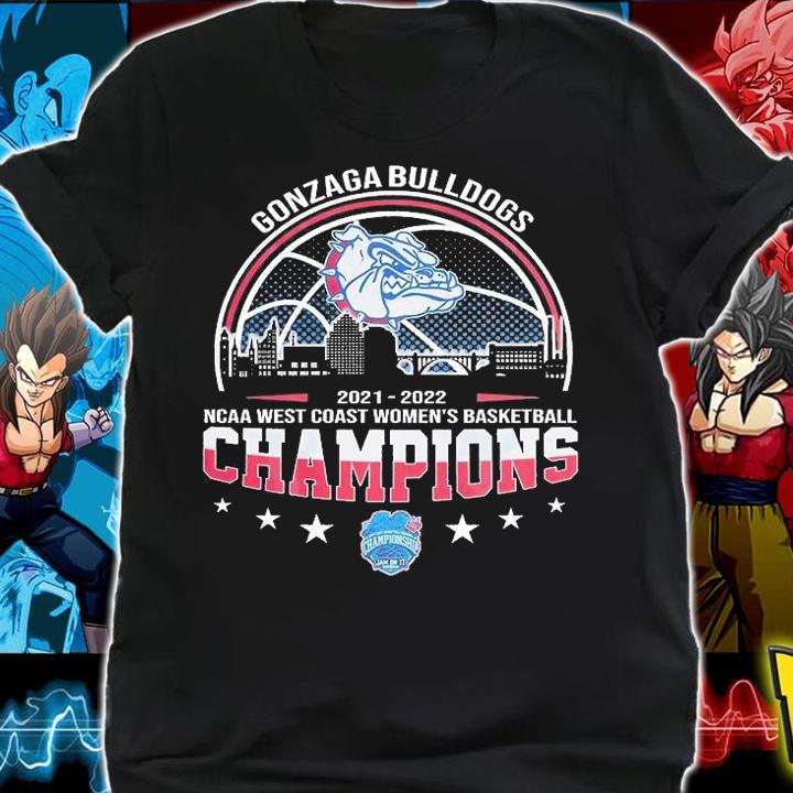 Gonzaga Bulldogs 2022 NCAA West Coast Women's Basketball Champions T-Shirt shirt