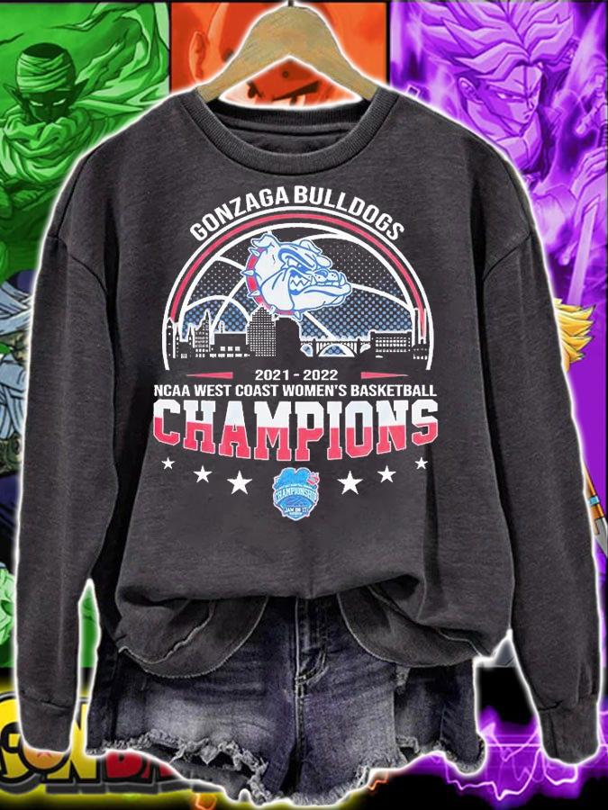 Gonzaga Bulldogs 2022 NCAA West Coast Women's Basketball Champions T-Shirt sweatshirt