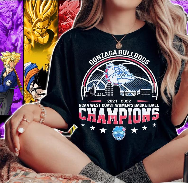 Gonzaga Bulldogs 2022 NCAA West Coast Women's Basketball Champions T-Shirt woman shirt