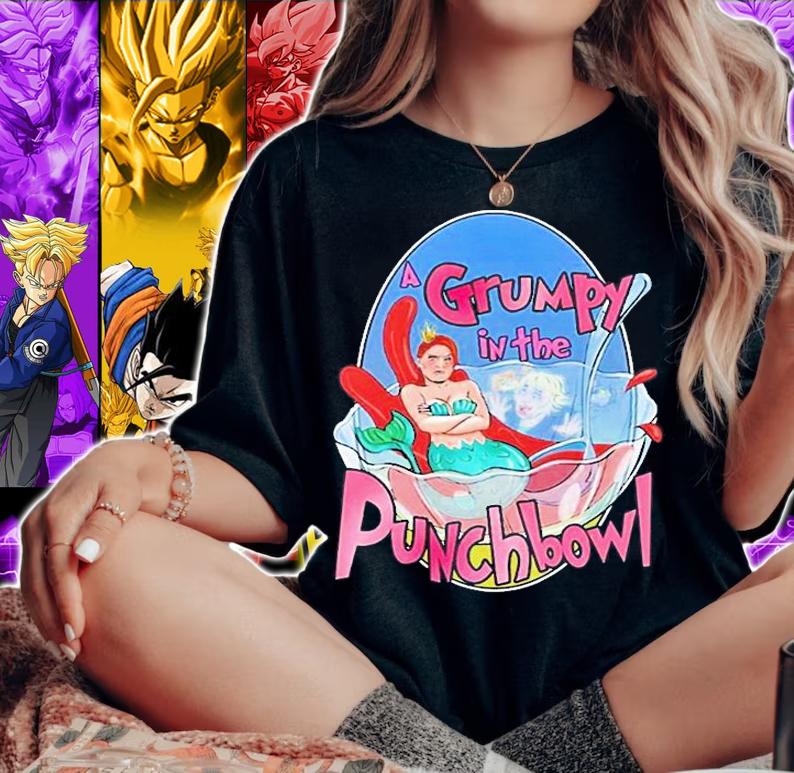 Grumpy In A Punchbowl T-Shirt woman shirt