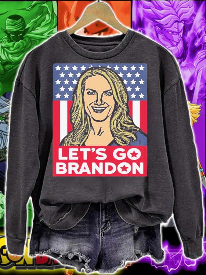 Let's Go Brandon - Female Superhero T-Shirt sweatshirt