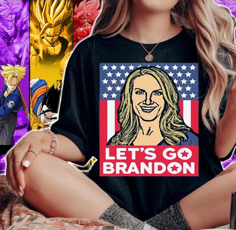 Let's Go Brandon - Female Superhero T-Shirt woman shirt
