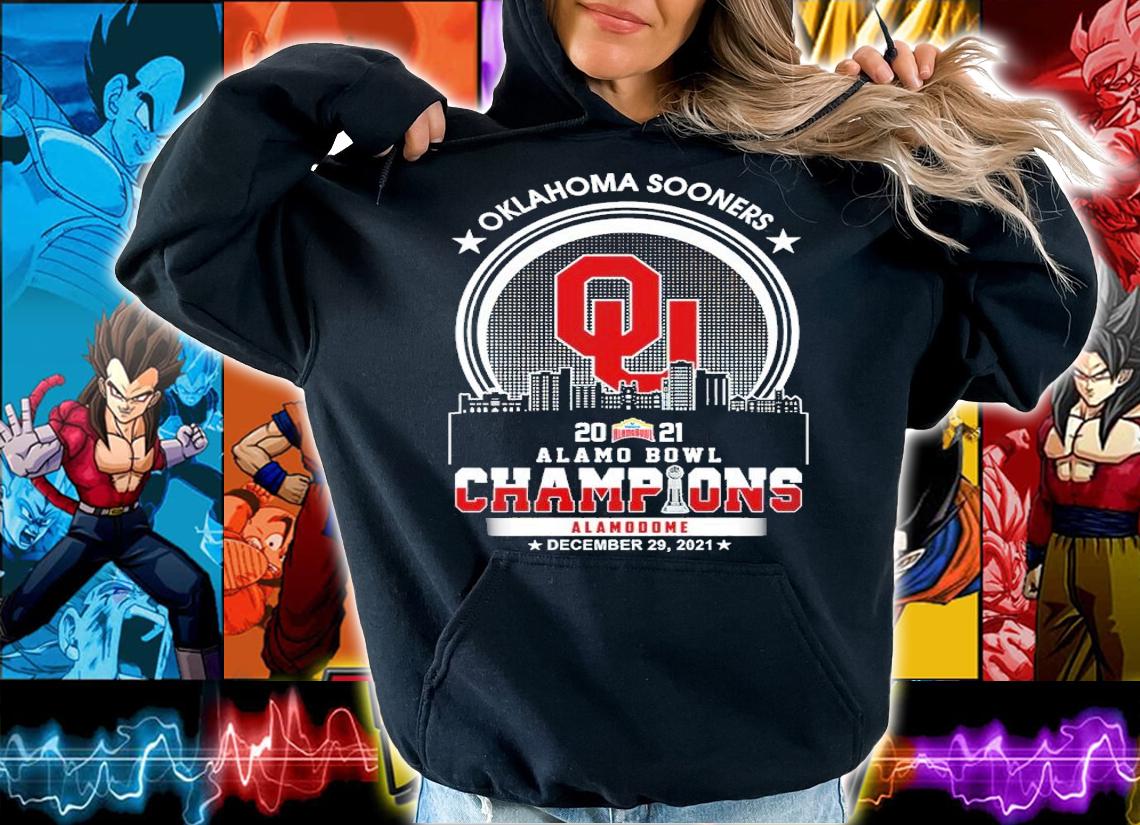 Oklahoma Sooners 2021 Alamo Bowl Champions Alamodome December 29 2021 T-Shirt hoodie