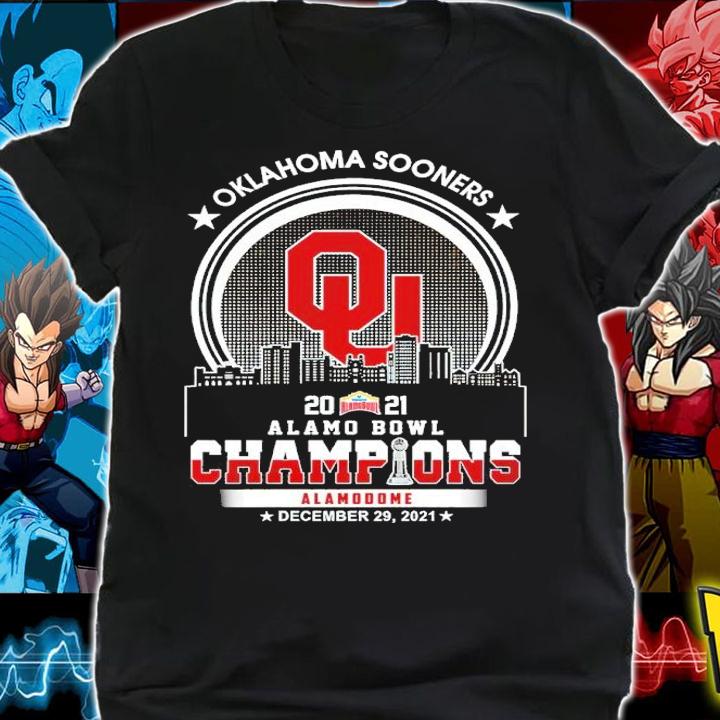Oklahoma Sooners 2021 Alamo Bowl Champions Alamodome December 29 2021 T-Shirt shirt