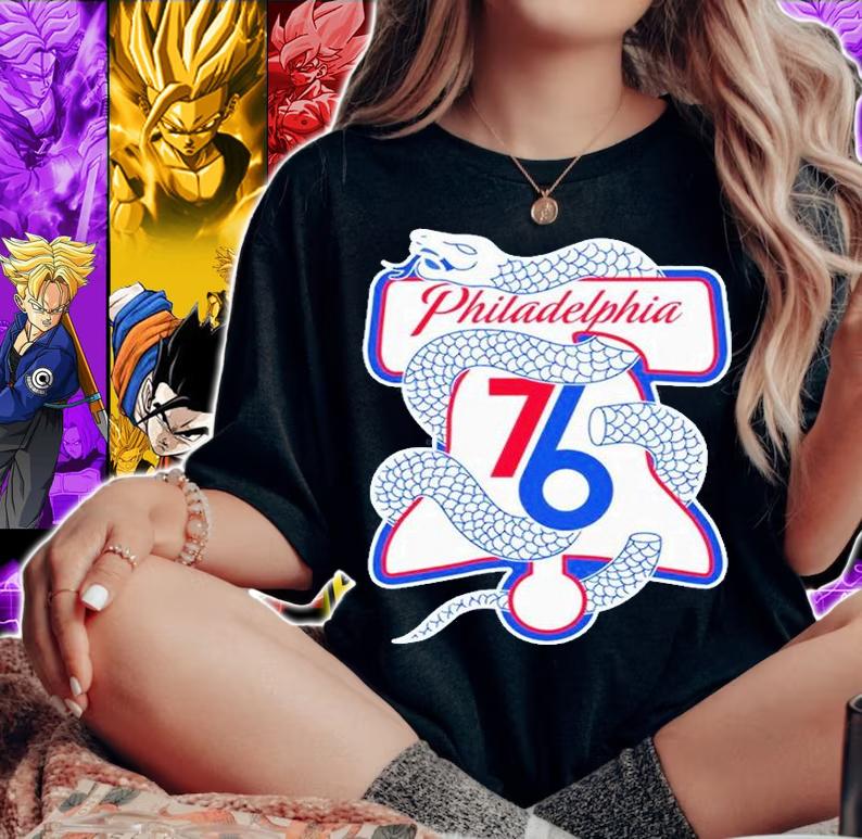 Philadelphia 76Ers Philadelphia Unite Toss Bus Tour T-Shirt woman shirt