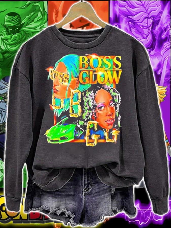 Sasha Banks And Naomi Boss And Glow Youth Authentic Shirt sweatshirt