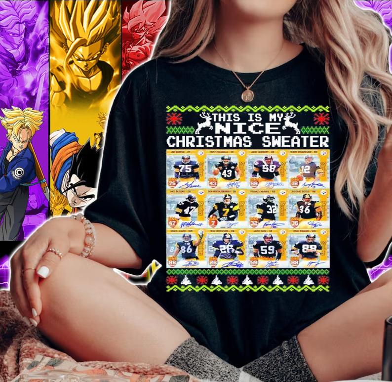 This is my Nice Christmas Sweater football Pittsburgh Steelers shirt woman shirt