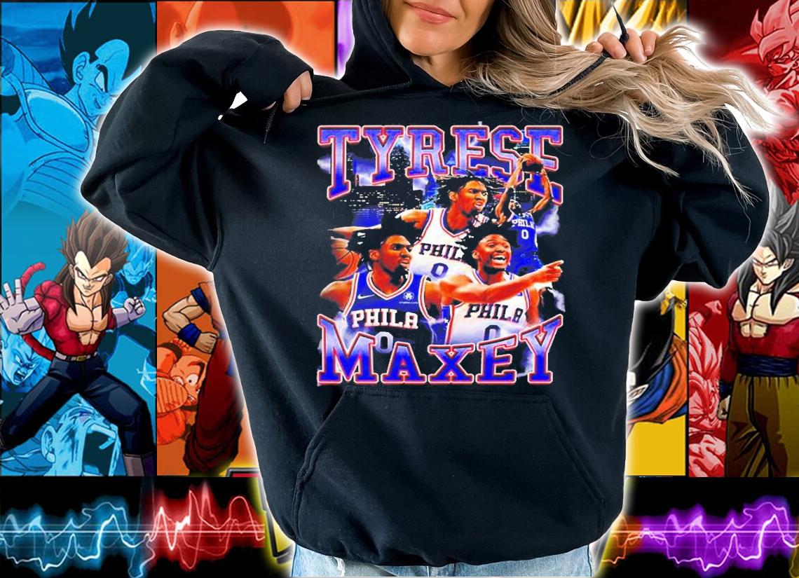 Tyrese Maxey Philadelphia 76Ers 90S Style Vintage Bootleg T-Shirt hoodie