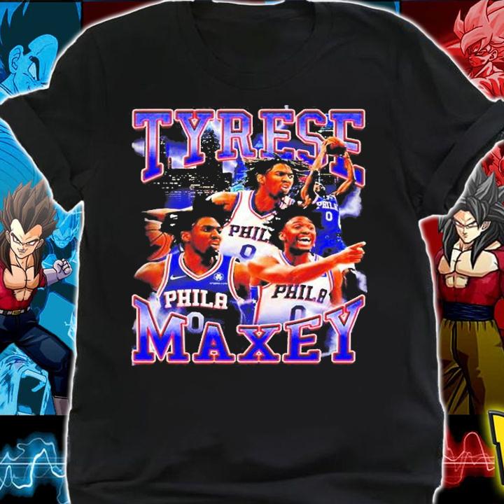Tyrese Maxey Philadelphia 76Ers 90S Style Vintage Bootleg T-Shirt shirt
