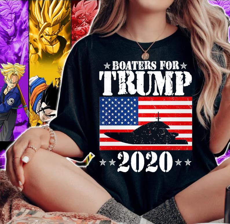 Boaters For Trump USA Boat Flag 2020 T-Shirt